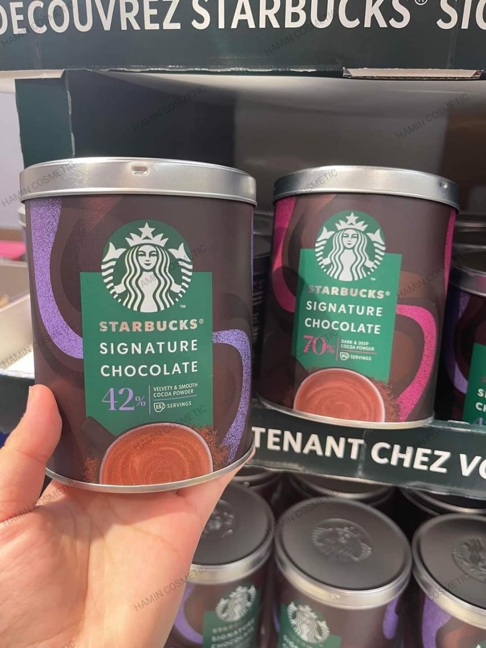 Hàng Pháp Starbuck Chocolate Signature 42% 70% hộp 330 gam