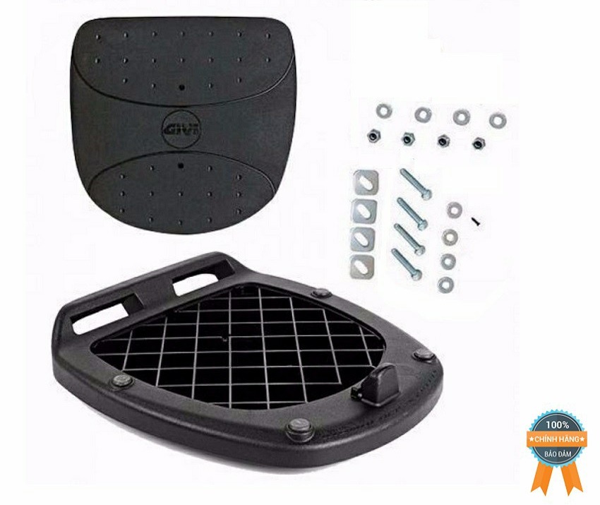 Đế đệm givi MP70N đế bự lắp trên baga của xe, lắp đặt các thùng có dung tích lớn