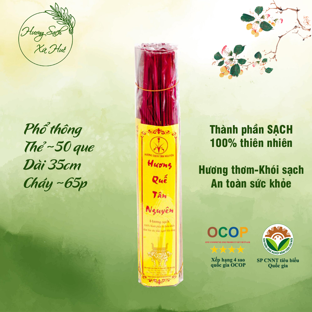 Nhang quế Tân Nguyên, hương nhang, hương quế thơm loại ốp nhỏ cao cấp 35cm mùi thơm dịu an toàn tự nhiên Q50, Q70C