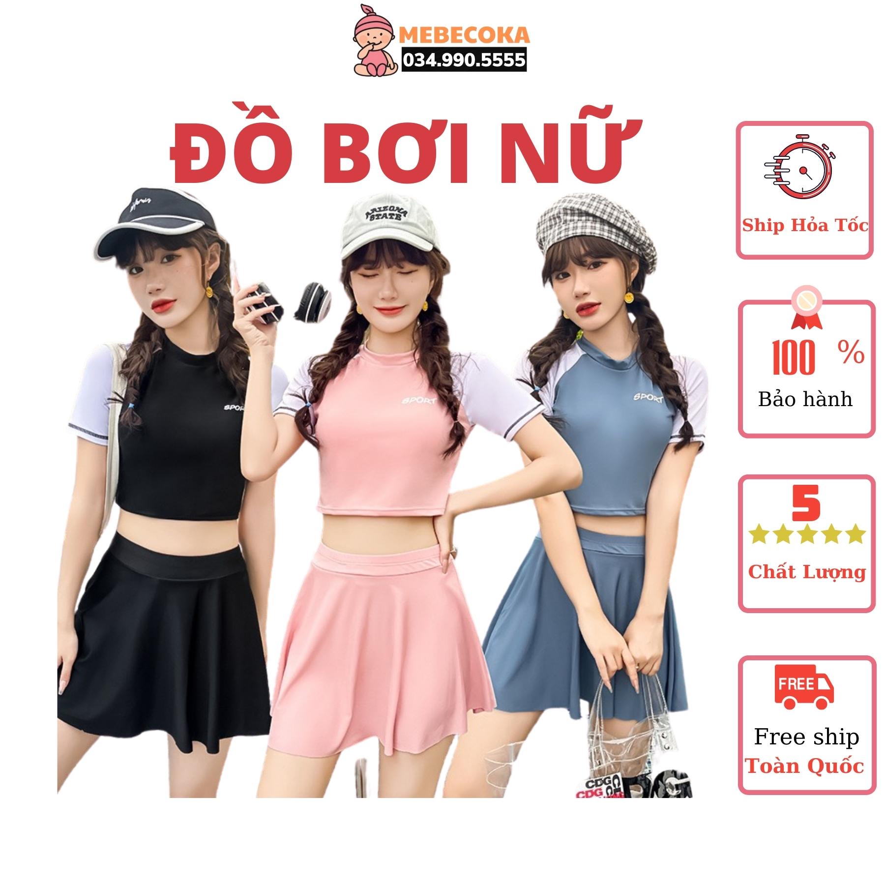 BIKINI LOẠI ĐẸP ,Bộ đồ bơi bikini hai mảnh tay lỡ, chân váy đi bơi đi biển kín đáo mã vẫn đẹp