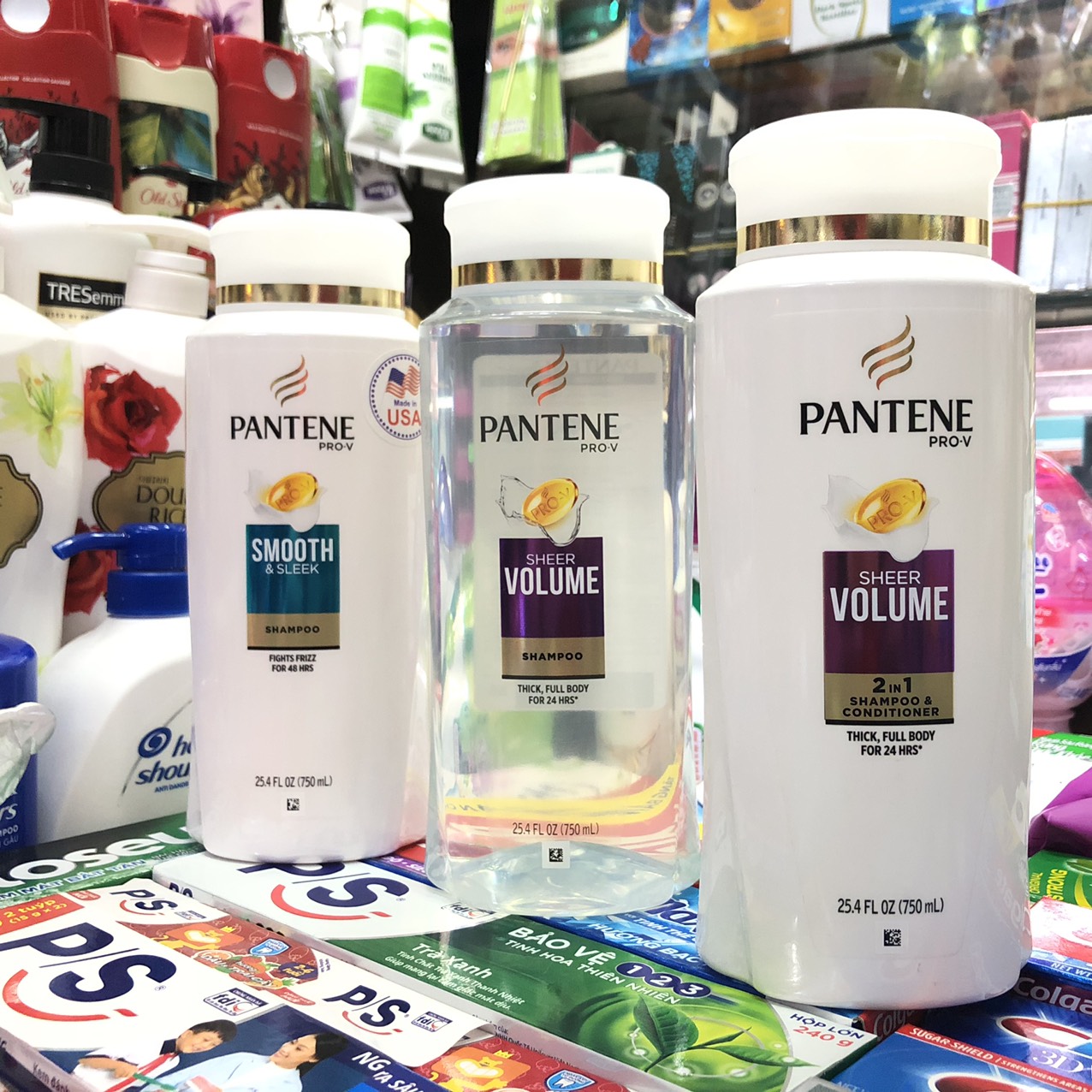 Dầu gội Pantene 750ml Mỹ Sheer Volume/ Smooth Sleek/ Classic Clean/ Sheer Volumn 2in1/ Classic Clean 2in1