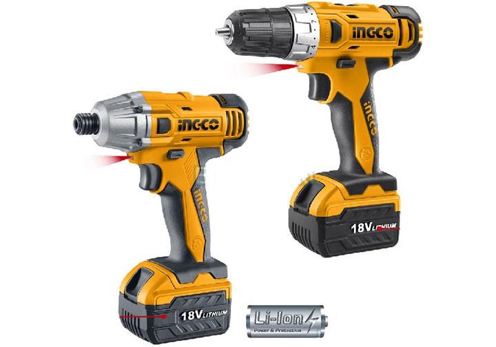 Bộ combo máy khoan và máy siết vít dùng pin ckli18021