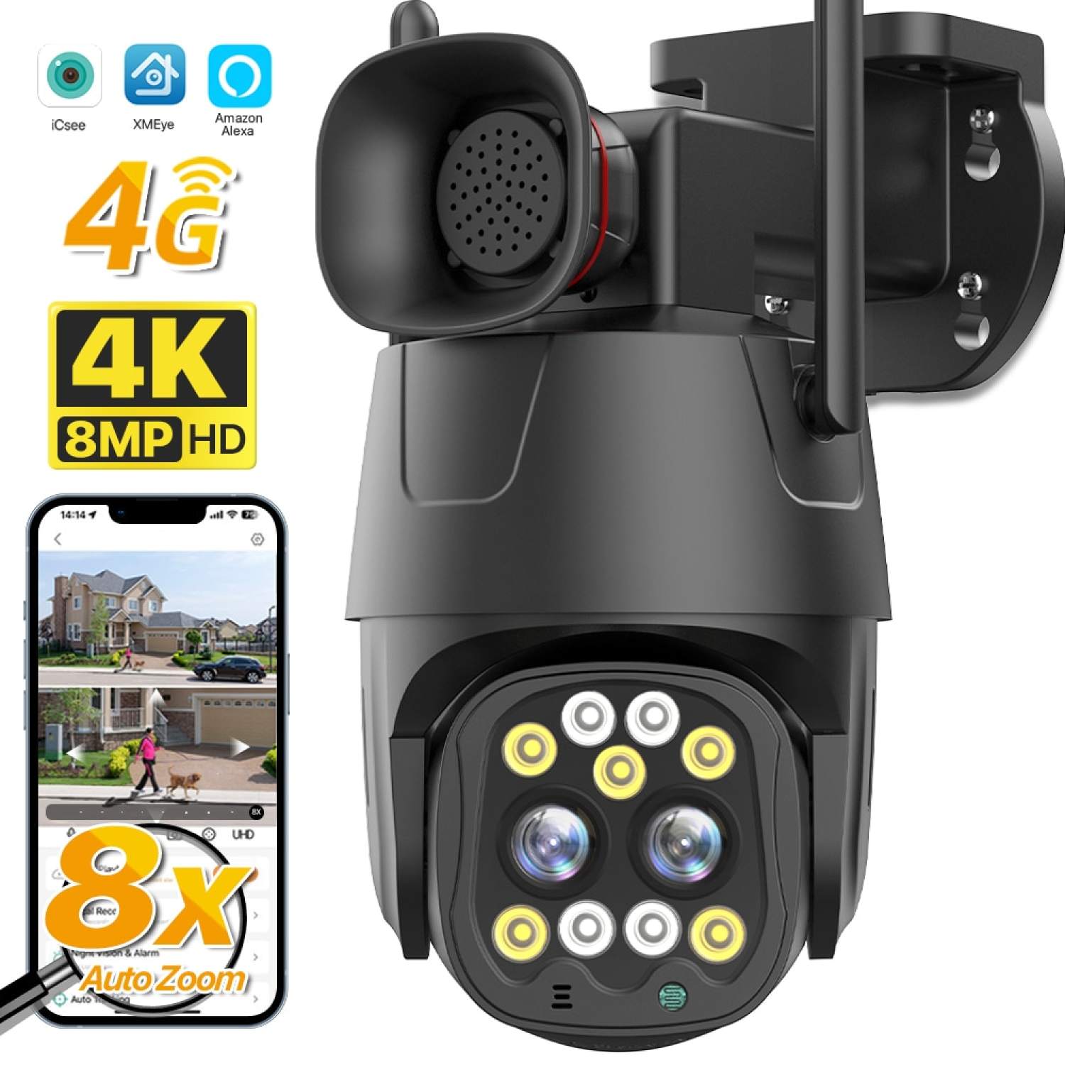 Camera Giam Sát Không Dây Camera 360 Độ 4k Camera Ip Ngoài Trời 360 Độ 4mp Hikvision P99pro Hình Ảnh Sắc Nét Và Khả Năng Quan Sát Xa Ới Độ Phân Giải Cao Lên Đến 19201080 Pixets