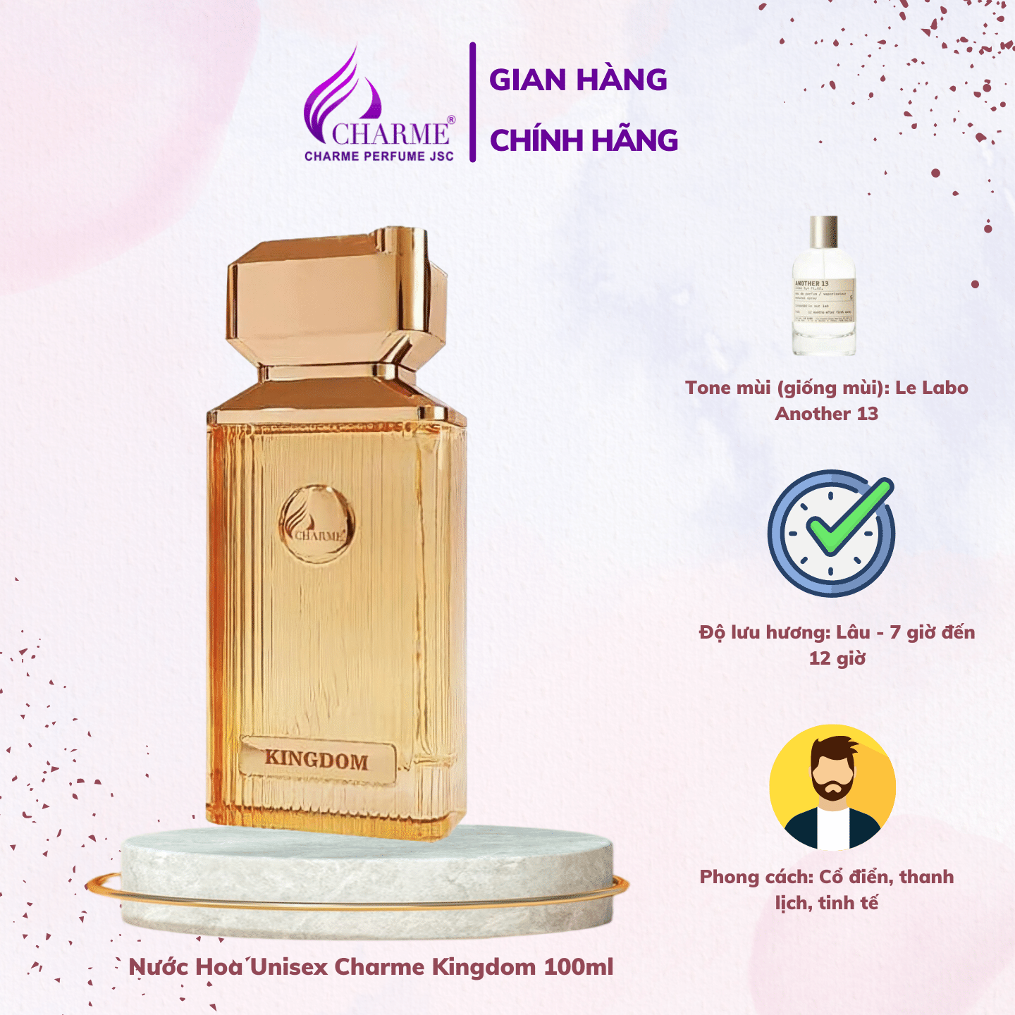 Nước Hoa Unisex Charme Kingdom 100ml