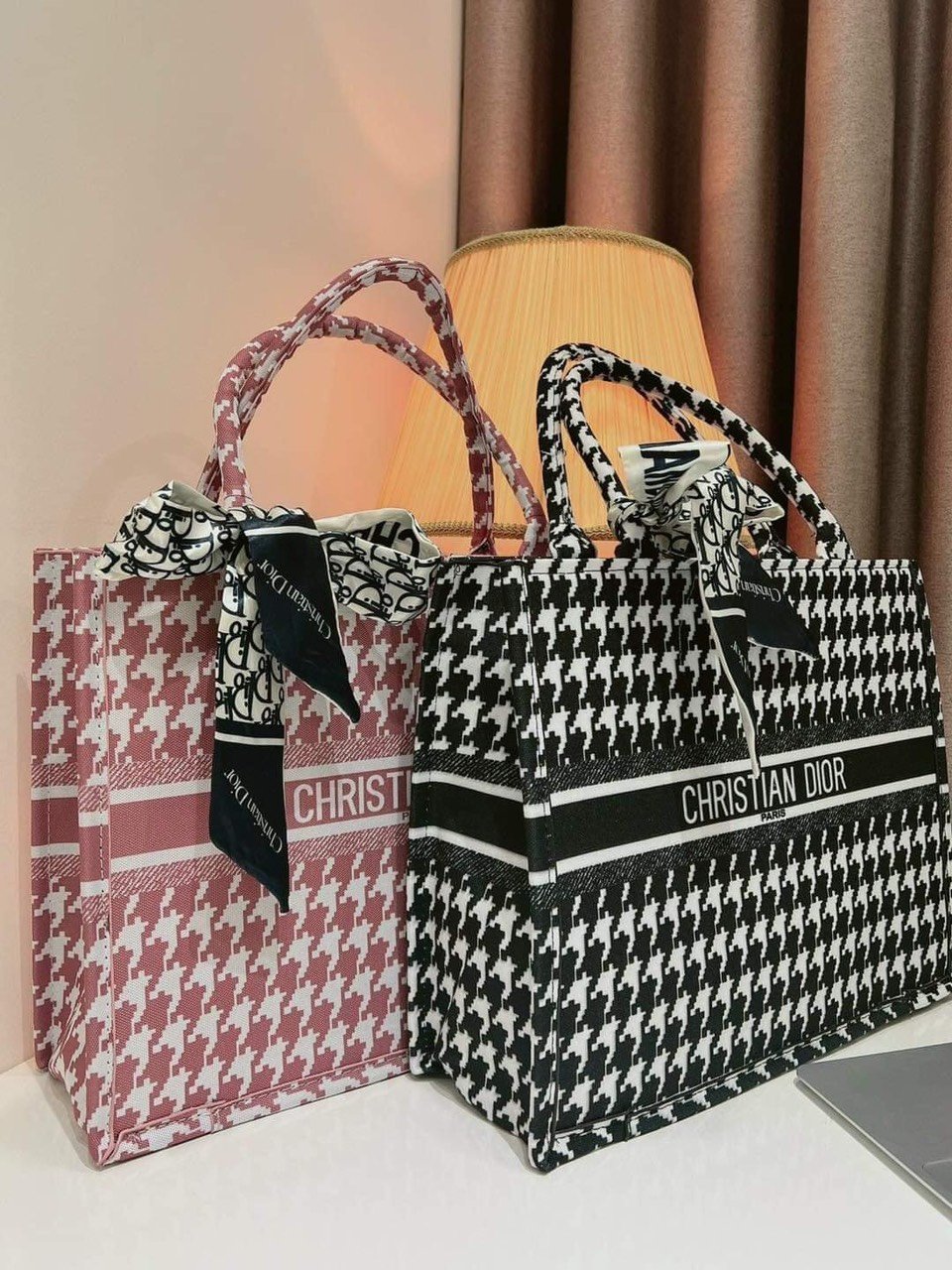 Túi To thổ cẩm cao cấp LINAHOP 36cm tặng kèm khăn siêu xinh hàng quảng châu loại 1