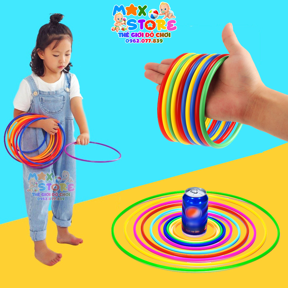 Set 5 vòng ném cổ chai, tập ném vận động ném xa