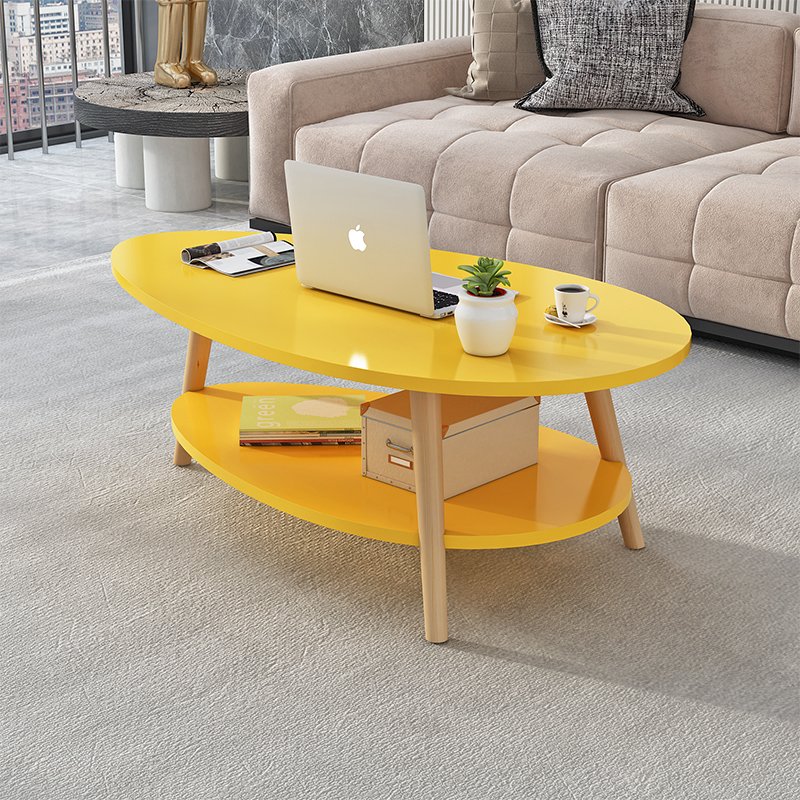 Bàn trà, bàn sofa thiết kế 2 tầng phong cách bắc âu fnl- 56
