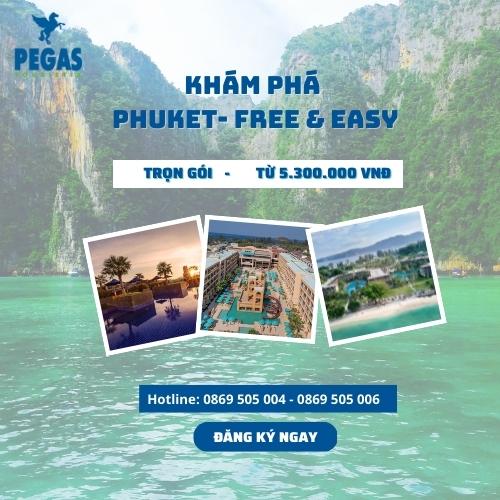 [E-Voucher Siêu Sale] Tour du lịch Thái Lan: Phuket COMBO FREE & EASY- PEGAS TOURISTIK