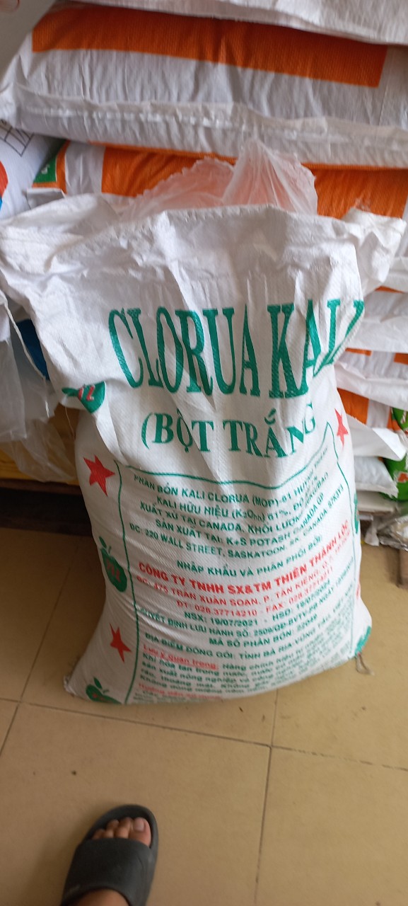 Kali trắng lẻ 500gram, kcl phân bón kcl phân bón kali giúp cây cứng cây. chống nứt trái. giúp trái ngọt,,, cây chắc khỏe