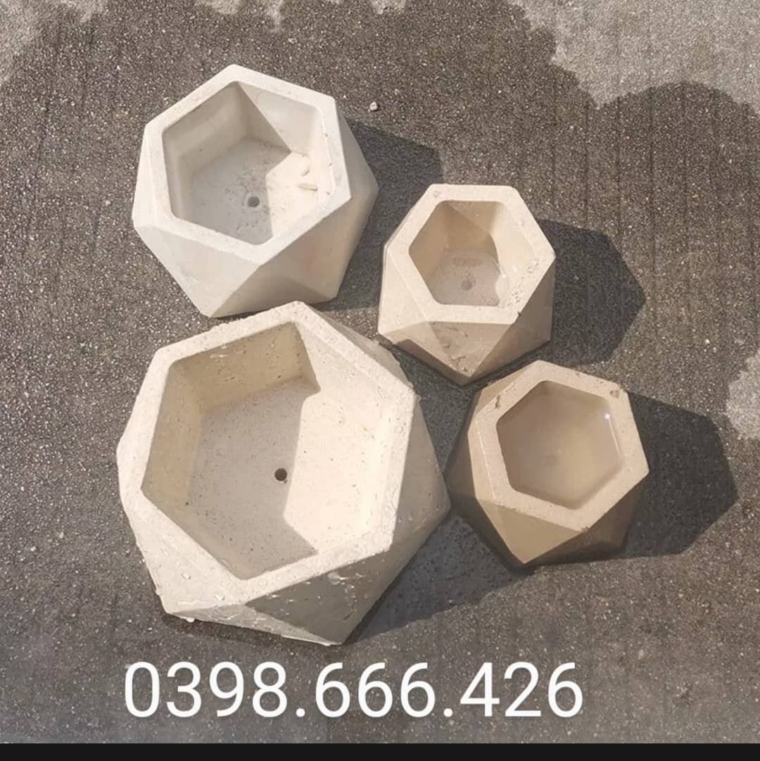 Khuôn chậu mini trồng sen đá nhựa ABS