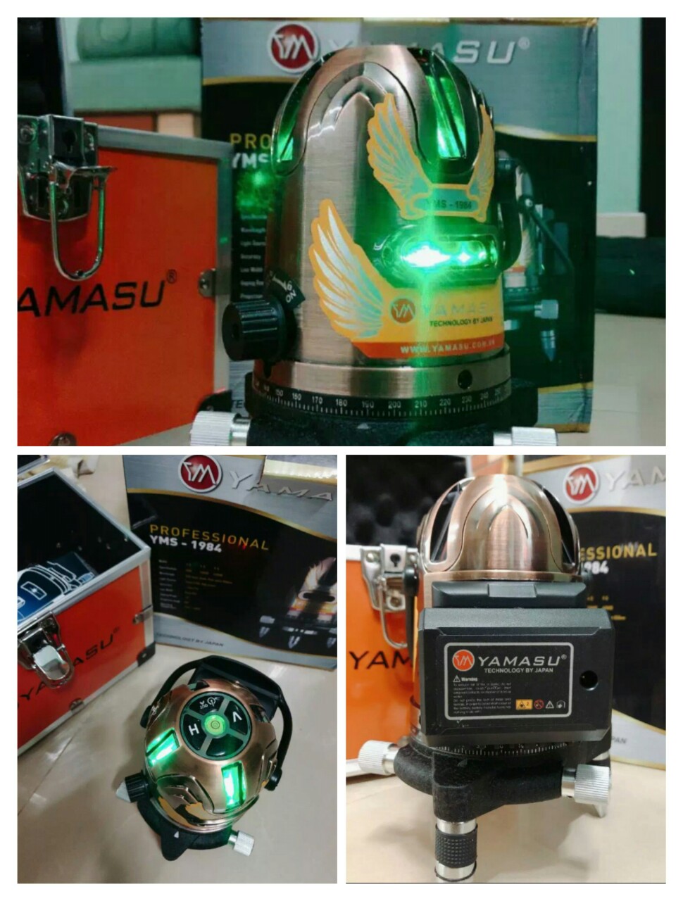 Máy cân bằng laser 5 tia xanh YAMASU 1984 - YMS-1984