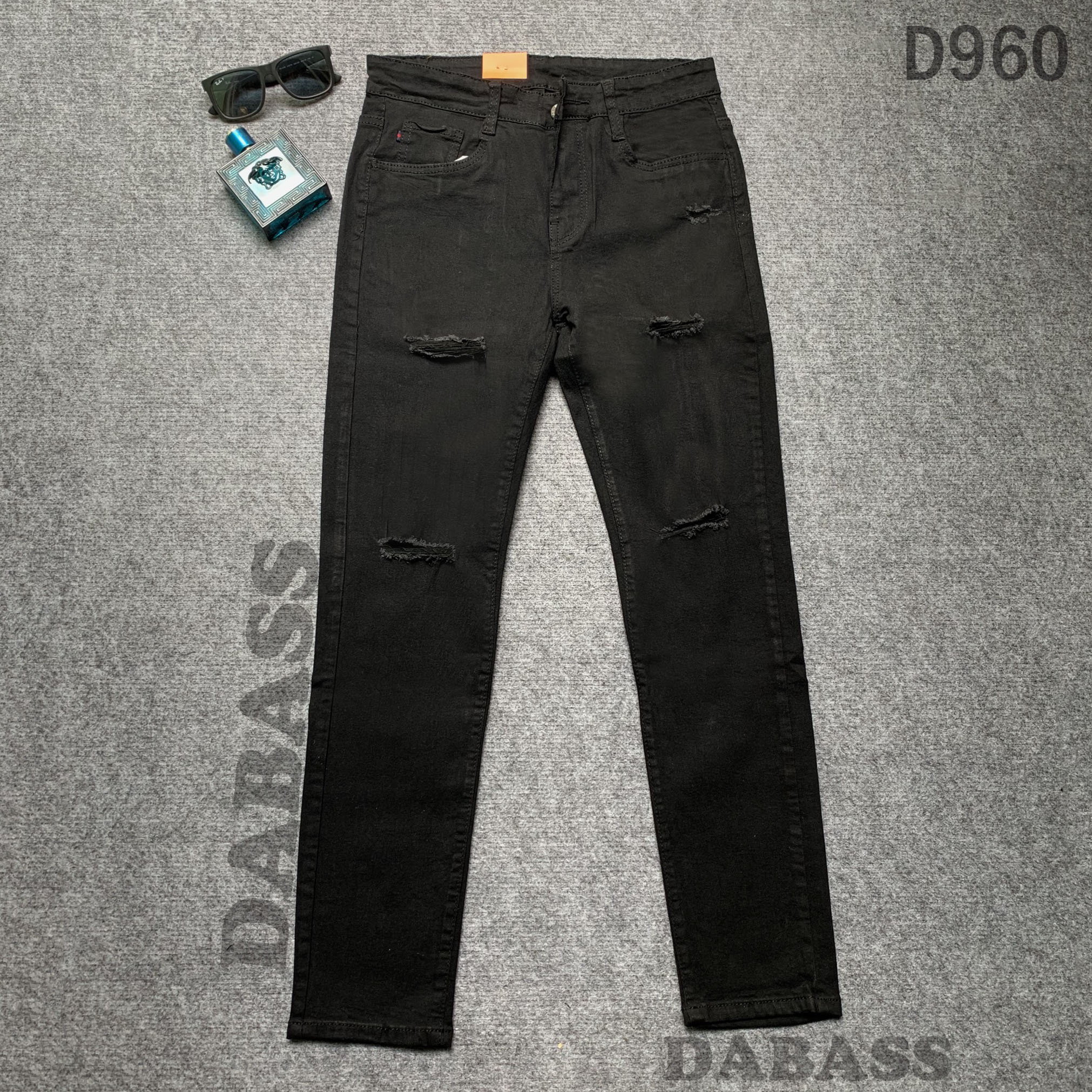 [HCM]Quần Bò Quần Jean Nam Màu Đen Rách Form Quần Slimfit Đẹp Mới Nhất 2020. Chất Vải Jean Dày Dặn Mang Đến Cảm Giác Thoải Mái