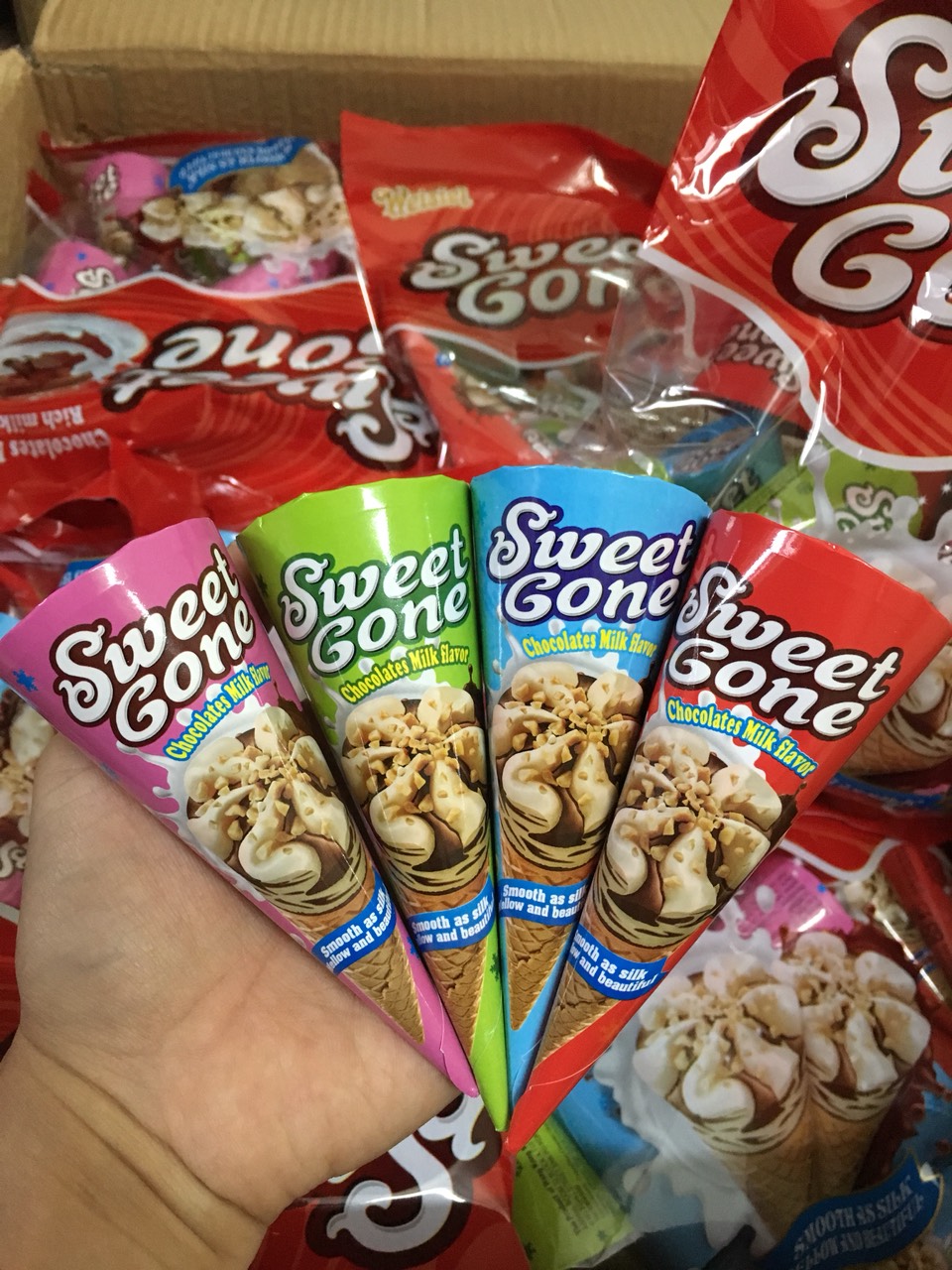 Kem Ốc Quế Socola Siêu Ngon - Hàng Tết