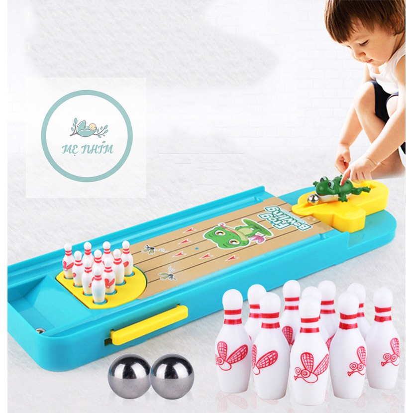 [FREE SHIP TOÀN QUỐC] Bộ Đồ Chơi Bowling Hình Ếch Để Bàn Mini Cho Bé Trai Trẻ Em Thú Vị Bộ Trò Chơi Trong Nhà Hoạt Hình Thể Thao Phát Triển Cho Trẻ Em