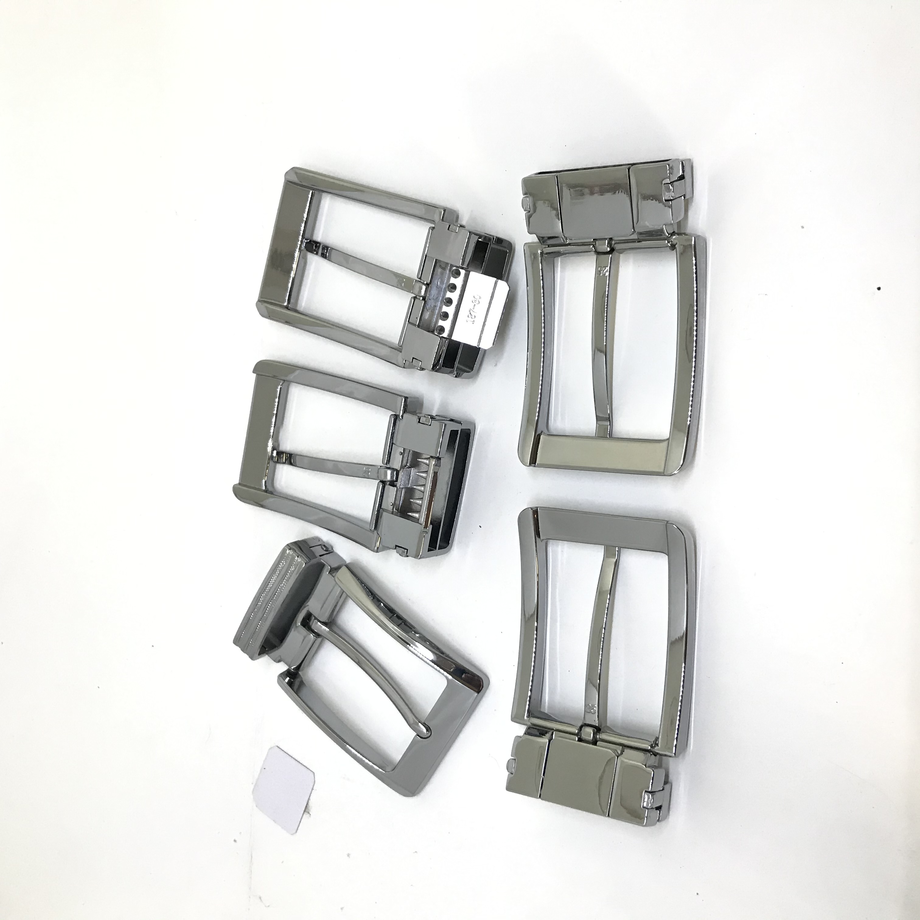 Mặt khóa - đầu khóa thắt lưng nam kim kẹp bảng 3.5cm màu trắng_họa tiết ngẫu nhiên