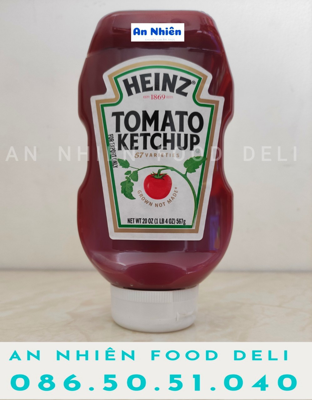 Tương Sốt Cà Chua Tomato Ketchup Heinz chai 567 Gram