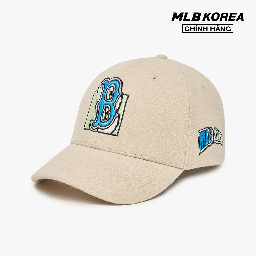 Mlb - nón bóng chày unisex like cartoon wool structured 3acpl0426-43bgl