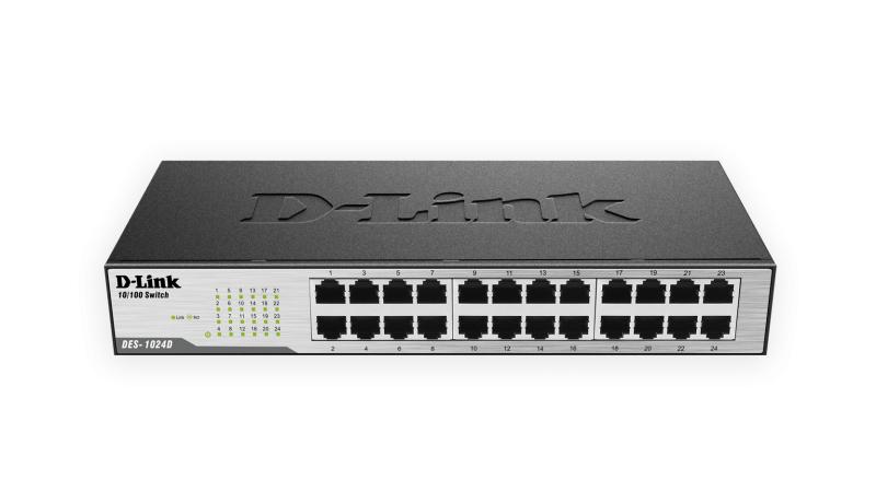 Switch d-link des 1024d 24‑port fast ethernet
