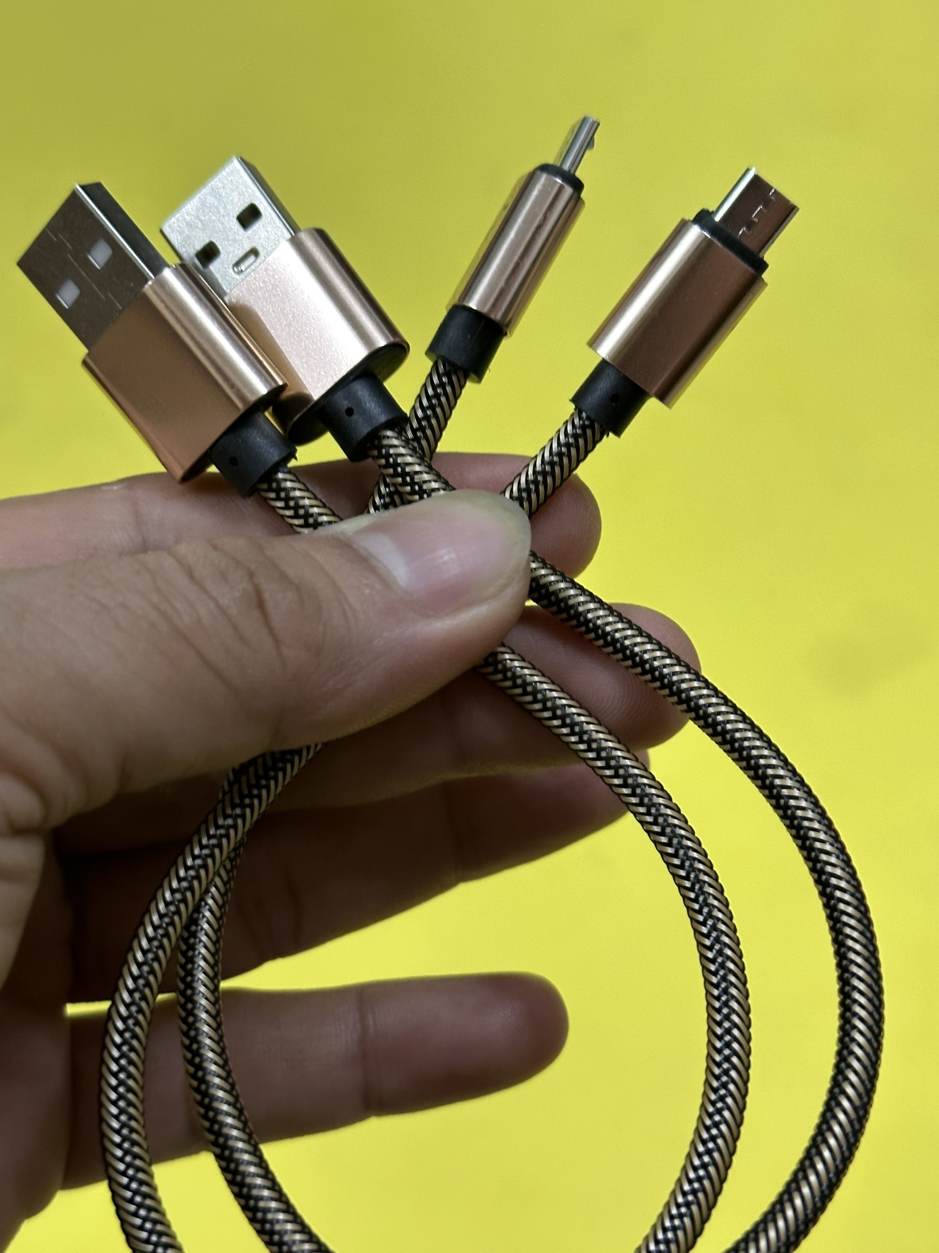 cáp sạc ngắn 20cm dòng MICRO USB , IPHONE , TYPE -C Cho cục sạc dự phòng dây dù, Siêu Bền, Rất Tiện