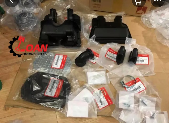 Bộ pô e , lọc gió super dream , wave zin honda