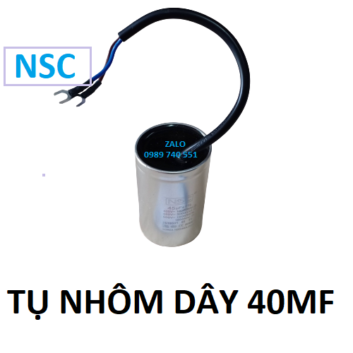 Tụ nhôm dây nsc 40mf