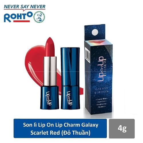 Son Thỏi Collagen Lip On Lip Charm Galaxy Edition Màu Đỏ Thuần 4g
