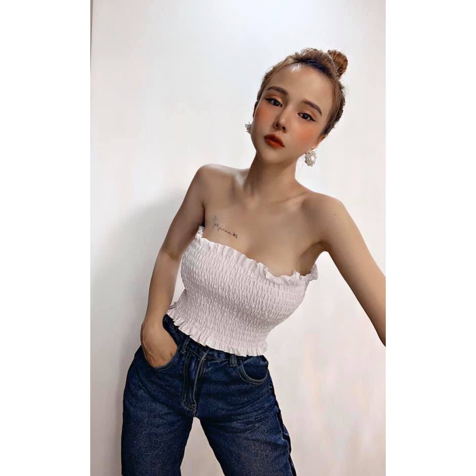 [HCM][HÌNH THẬT]Áo ống croptop Basic JOY CLOTHING🍒 áo quây nữ sexy, chất voan mềm mịn tôn da,crop top sexy form ôm CROQ 2