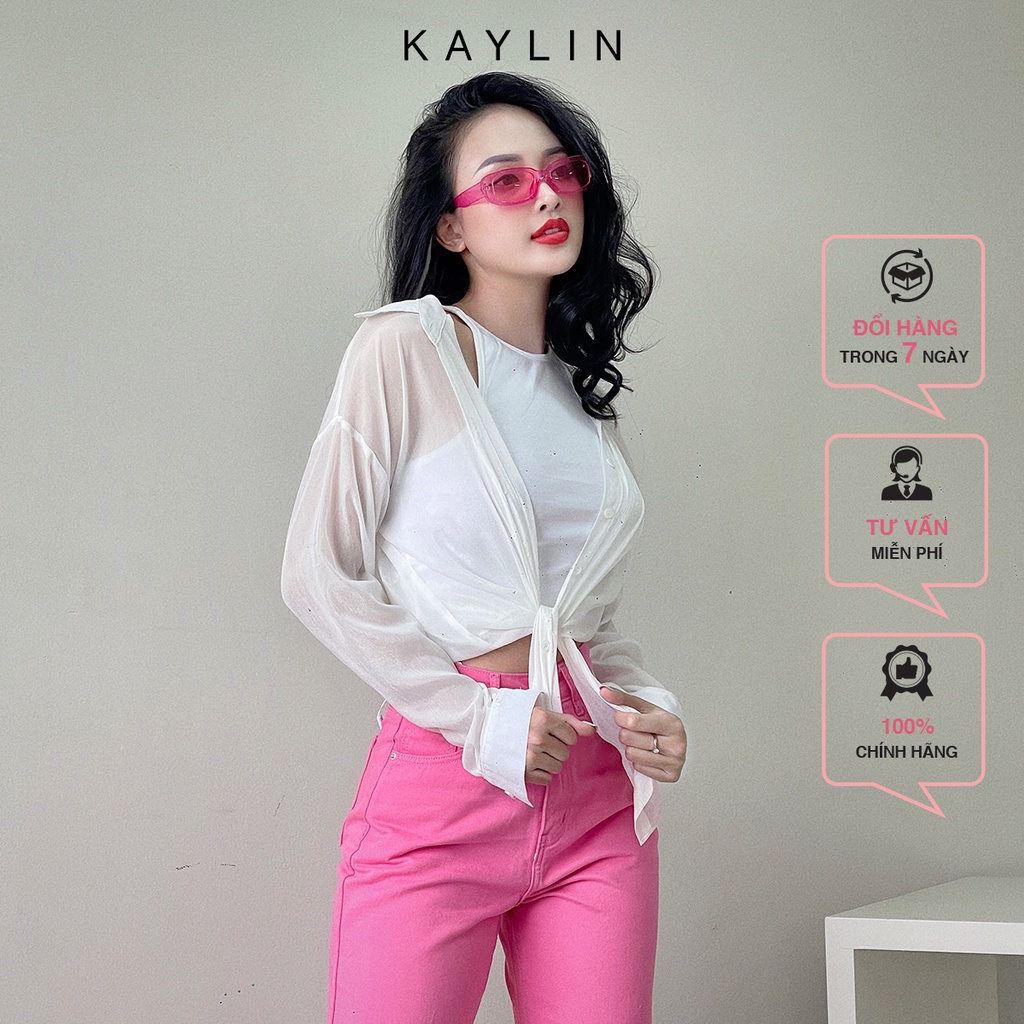 Áo sơ mi khoác mỏng n1750 - kaylin