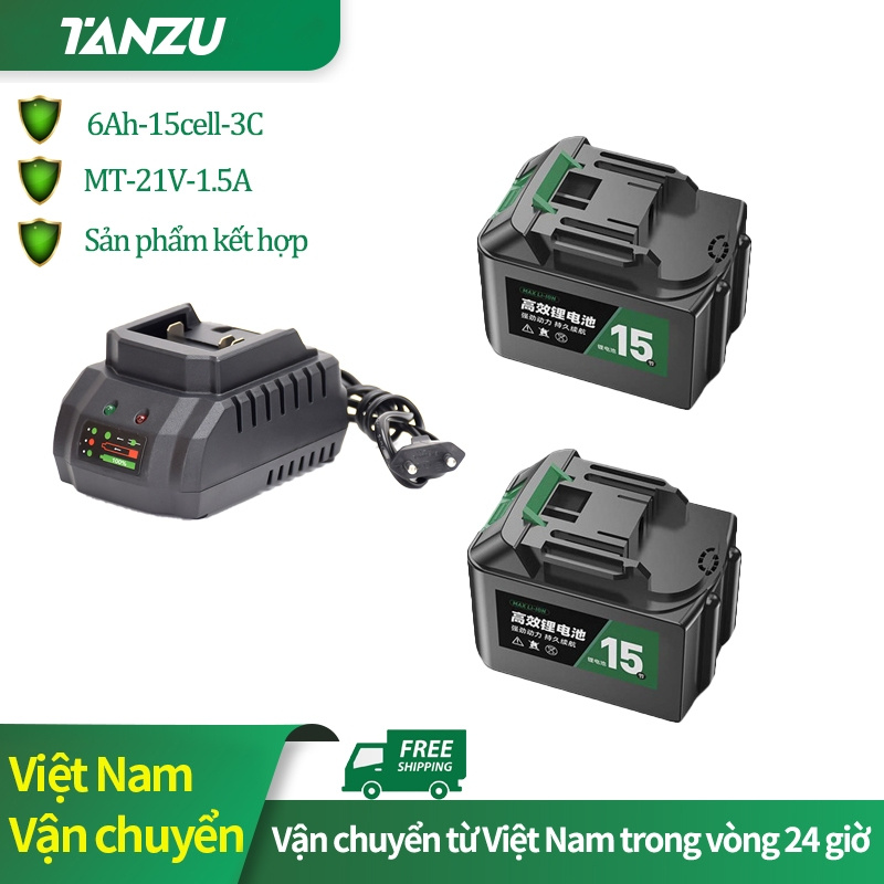 Tanzu mt-21v battery suit for electric drill electric screwdriver machine angle grinder lithium battery charger