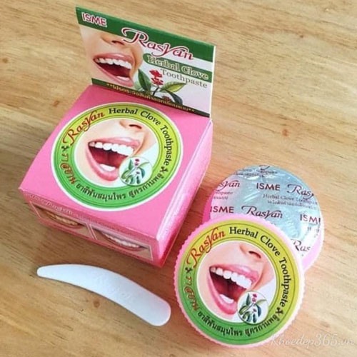 Kem tẩy trắng răng rasyan – green herb thái lan