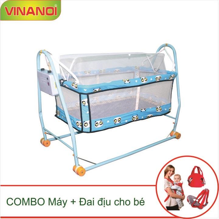 Combo Nôi tự động cho bé giá rẻ N20 và địu em bé
