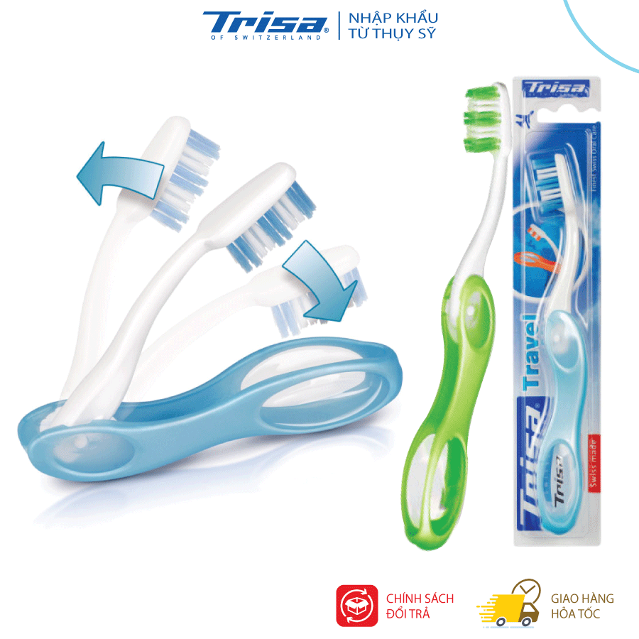 Bàn Chải Đánh Răng Trisa Travel Medium