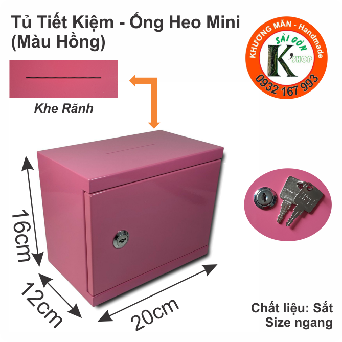 Loại 1 - tủ sắt mini - tủ tiết kiệm khóa chìa