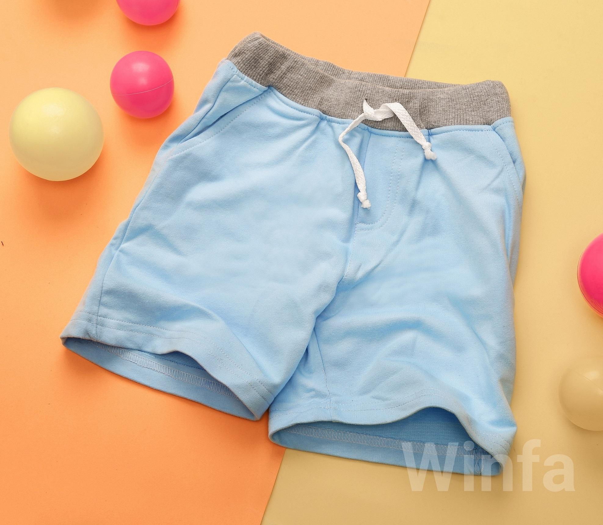 Quần short trẻ em winfa sọc