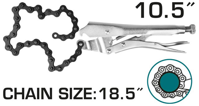 10.5" kìm bấm chết dây xích mở ống total tht1941003
