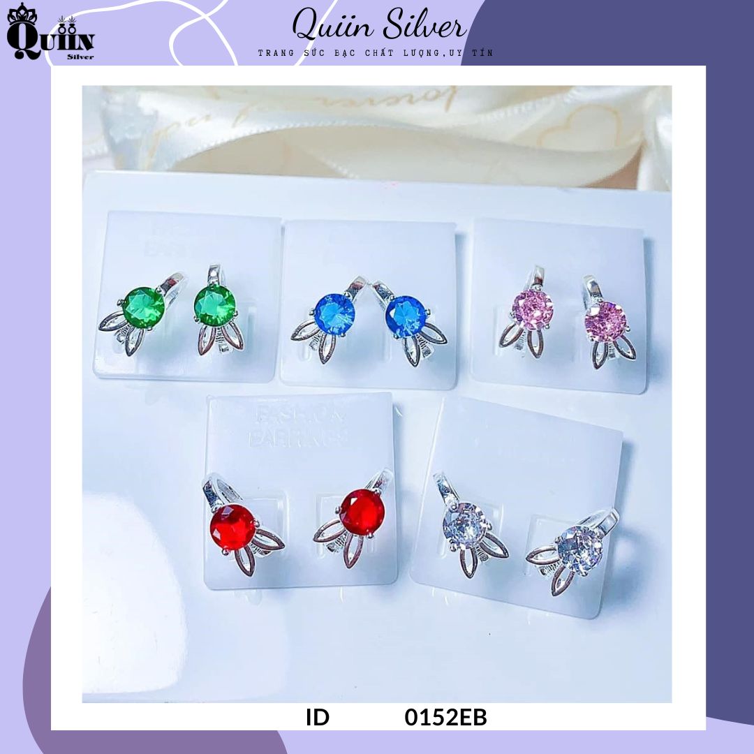 Bông tai/khuyên tai bạc ta, bạc s925 quiin - hình thỏ dành cho bé gái 0152eb