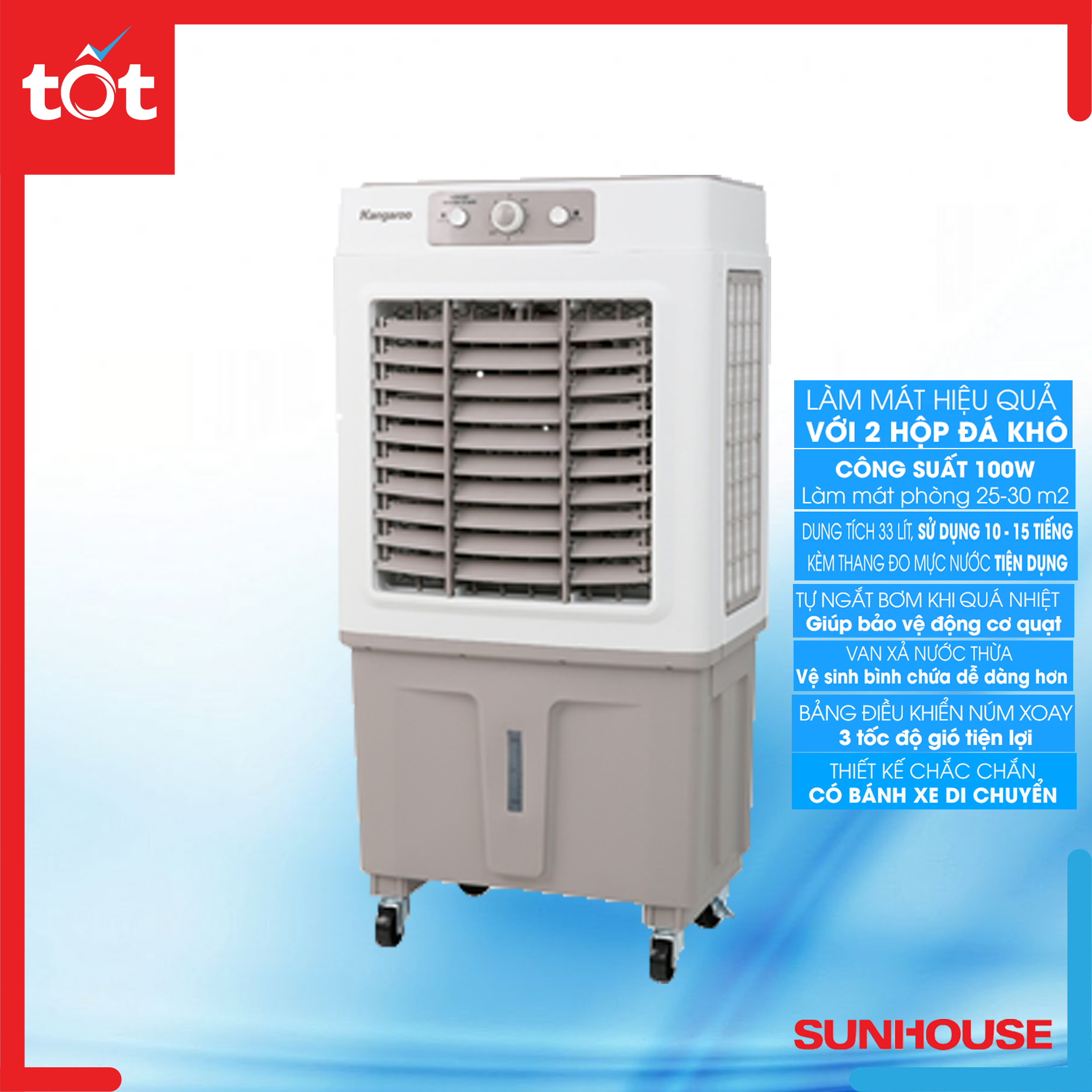 Quạt điều hoà kangaroo kg50f62