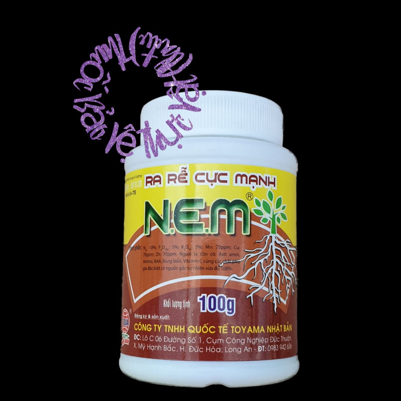 💎 Phân bón rễ NEM TOYAMA 🌱 NHẬT BẢN (100gr) Ra rễ cực mạnh. n3m