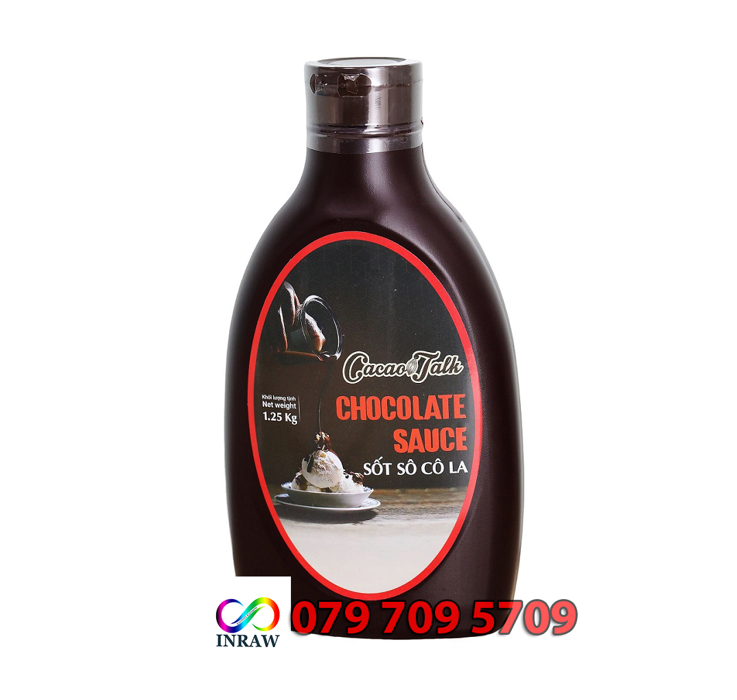 Sốt Socola hiệu Cacao Talk Chai 1.25kg