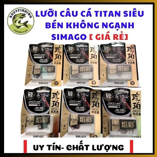 Lưỡi simago không nghạnh câu cá , câu đài , lưỡi simago chính hãng , siêu rẻ