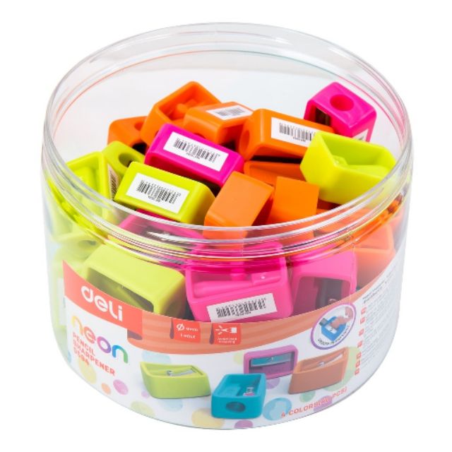 Chuốt gọt bút chì e0594 nhiều màu sắc - deli 1 cái