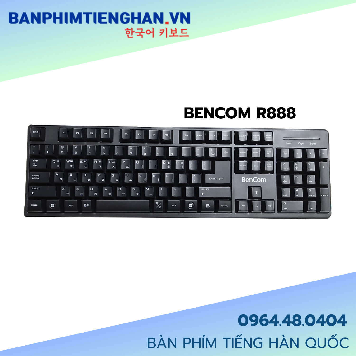 Bàn phím tiếng Hàn BenCom R888
