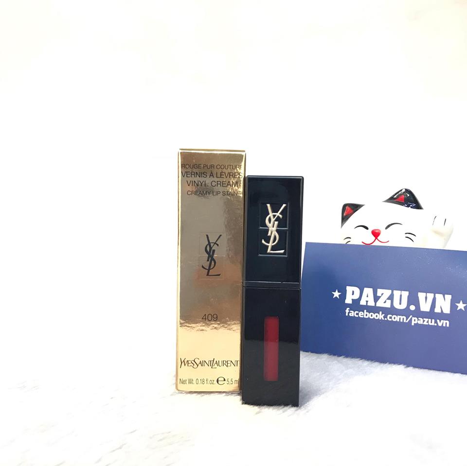 Son kem ysl vinyl cream 409 burgundy vibes