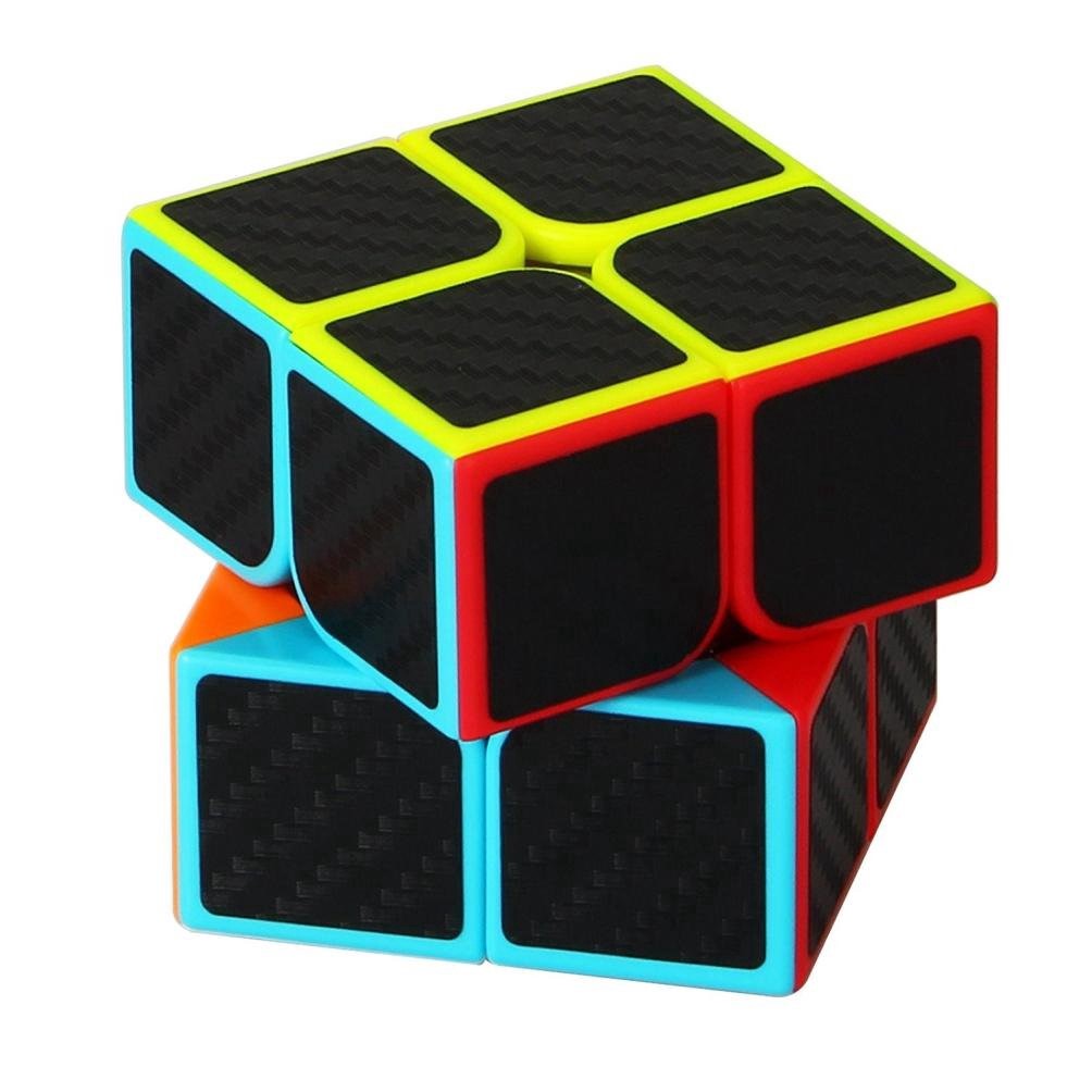 Rubik 2&times;2, Rubik Carbon MoYu MeiLong 2x2 tặng k&egrave;m ch&acirc;n đế Rubik Moyu