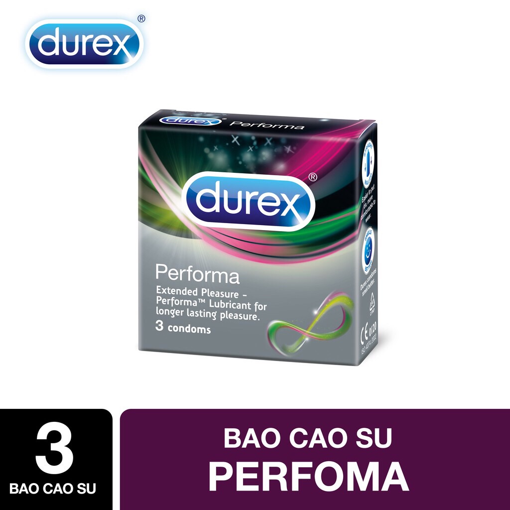 Bao cao su Durex Performa 3 bao / Hộp