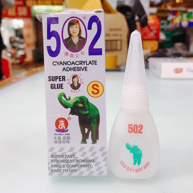Lọ keo dán con voi 502 đức anh 5 gram