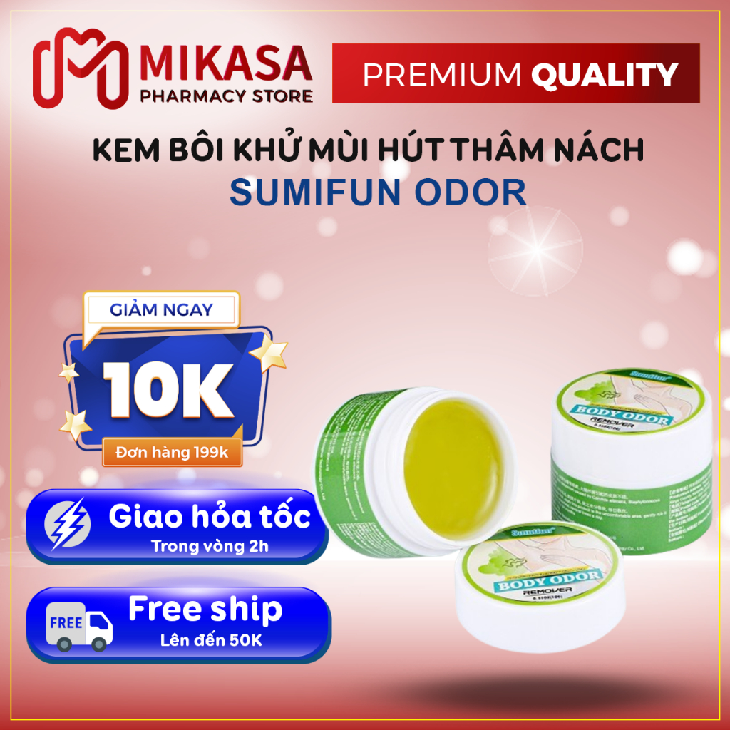 Kem Khử Mùi Hôi Nách Hút Thâm SUMIFUN BODY ODOR - Kem SUMIFUN BODY ODOR Giúp Kiểm Soát Tuyến Mồ Hôi, Khô Thoáng