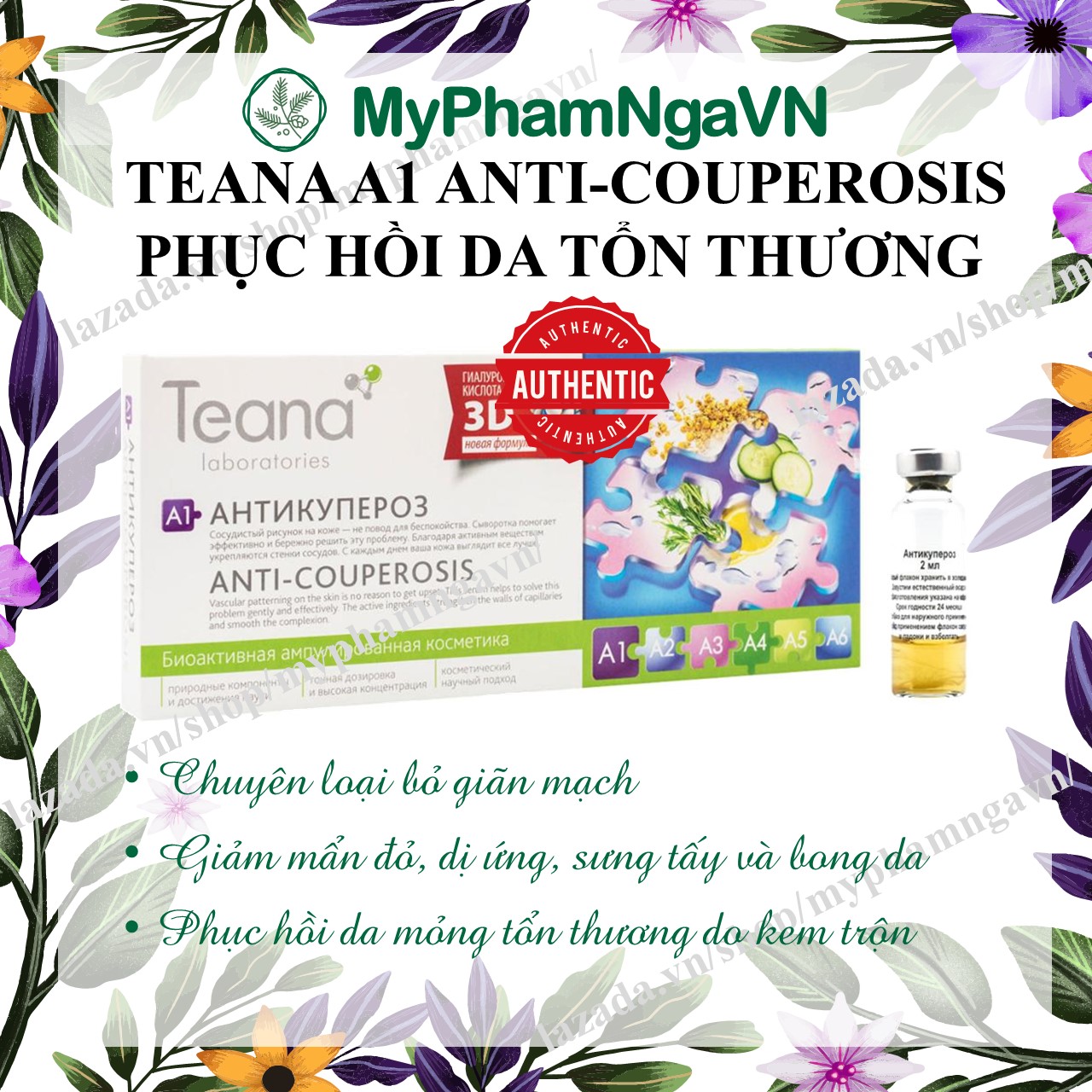 Teana A1 Anti-Couperosis Phục Hồi Da Mỏng