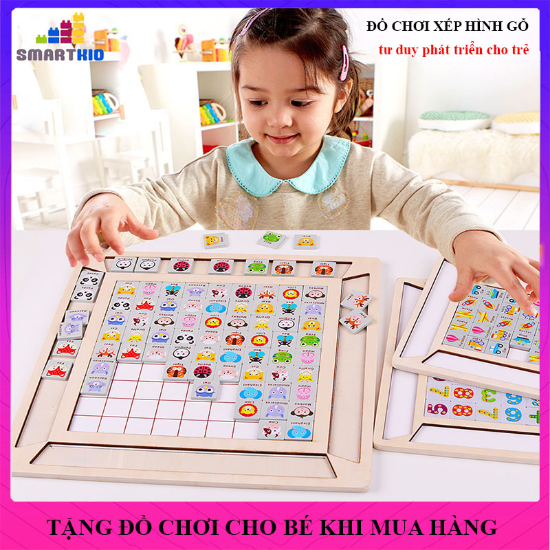 Đồ chơi xếp hình ghép hình pikachu bằng gỗ, đồ chơi trẻ em, đồ chơi thông minh phát triển nhiều kỹ năng cho bé