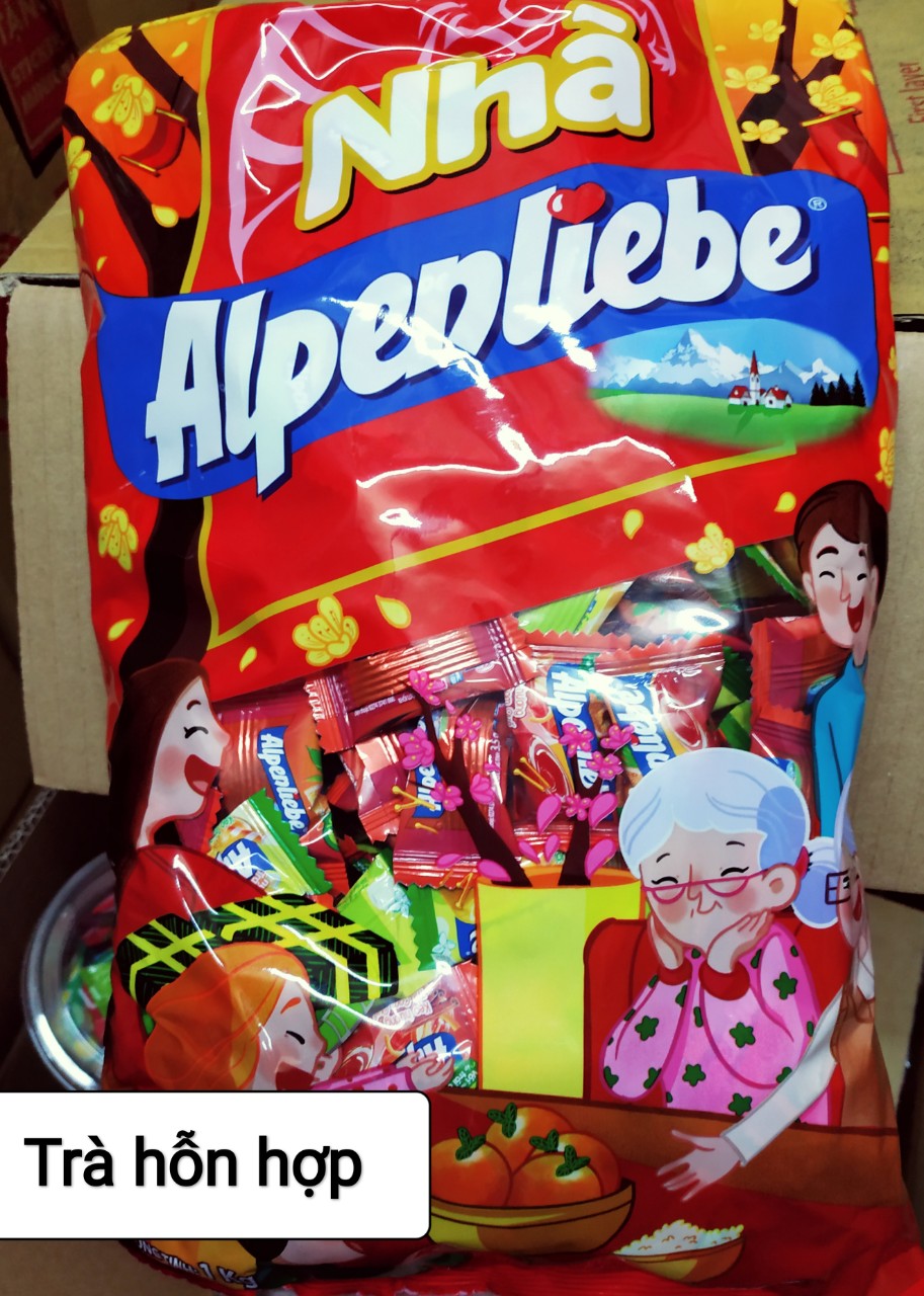 Kẹo alpenliebe gói 1kg hương dâu caramel